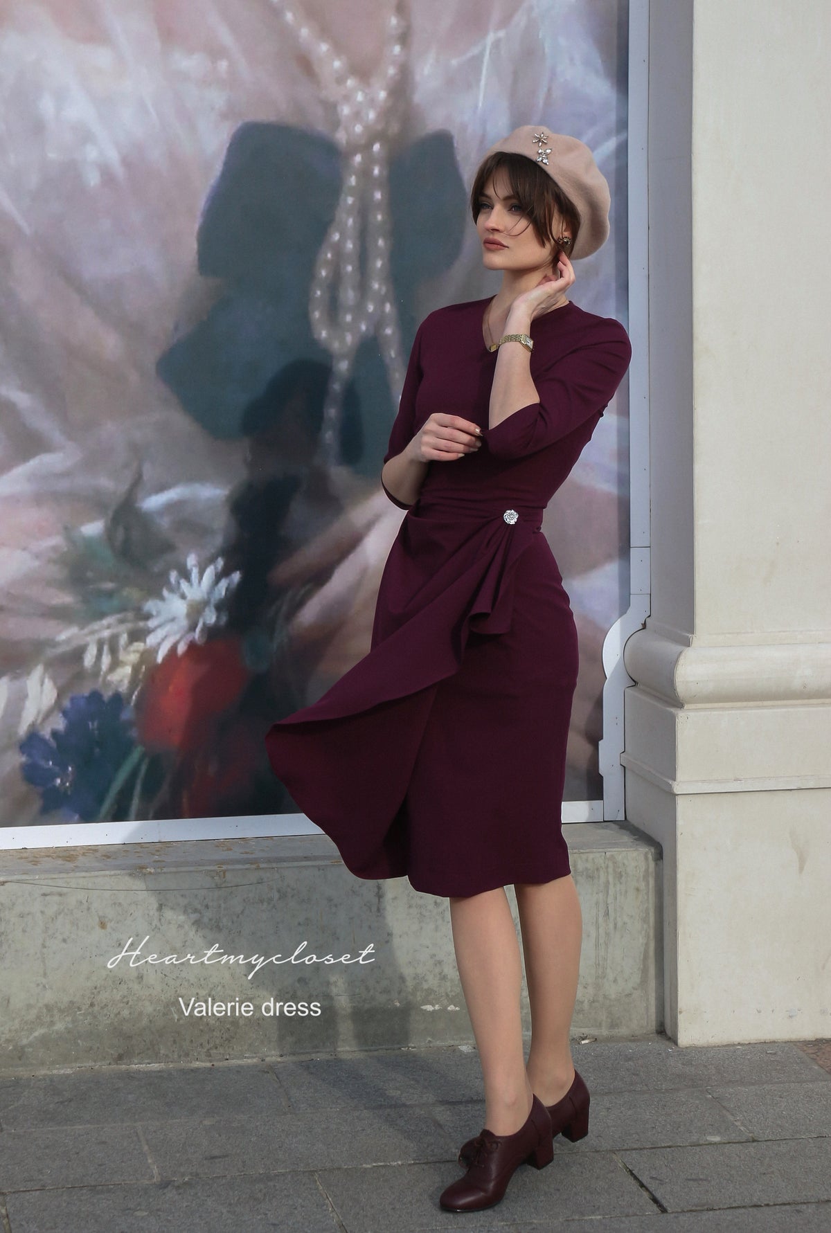 Valerie - vintage draped 1950s inspiration - heartmycloset