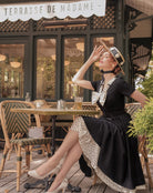 polkadot swing LBD - retro 50s dress - heartmycloset