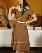 Ariel - 1950s A-line vintage dress - heartmycloset