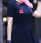 FIONA - vintage dress with embroidery - heartmycloset