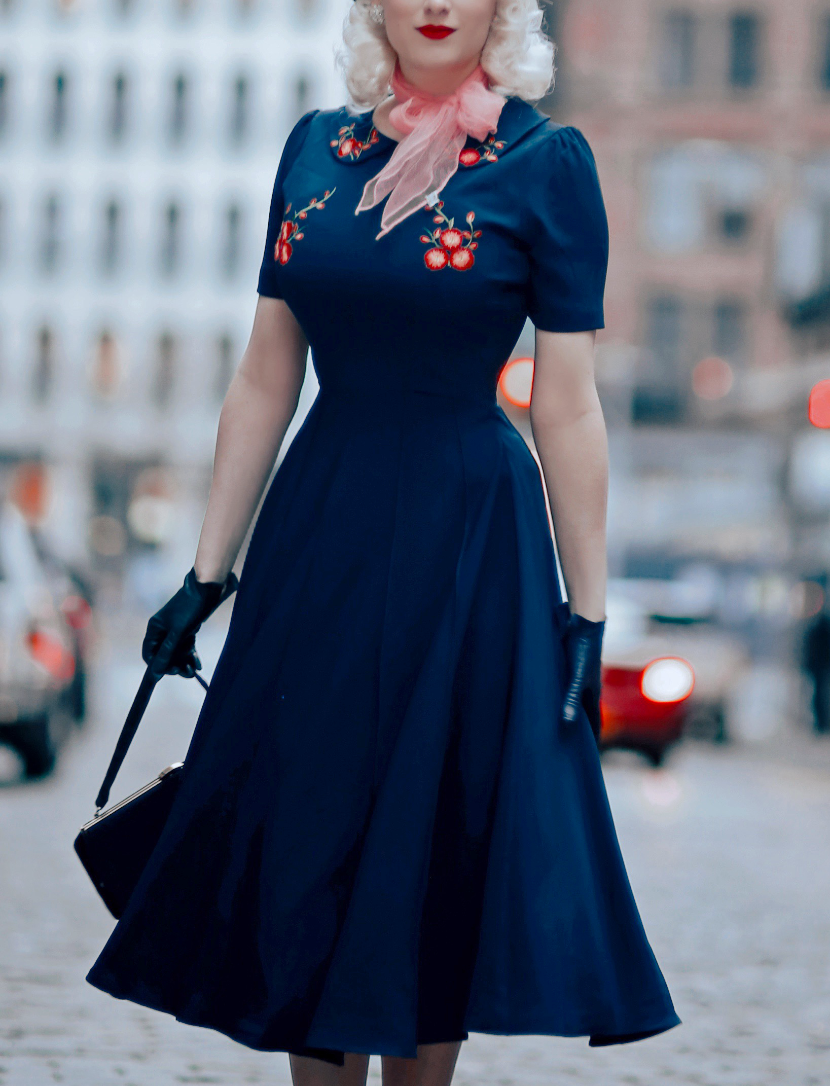 Fiona - Stunning Embroidered Vintage Dress