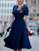 FIONA - vintage dress with embroidery - heartmycloset