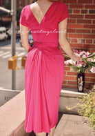 ANNA- 1950s vintage dress with pleat at back - heartmycloset