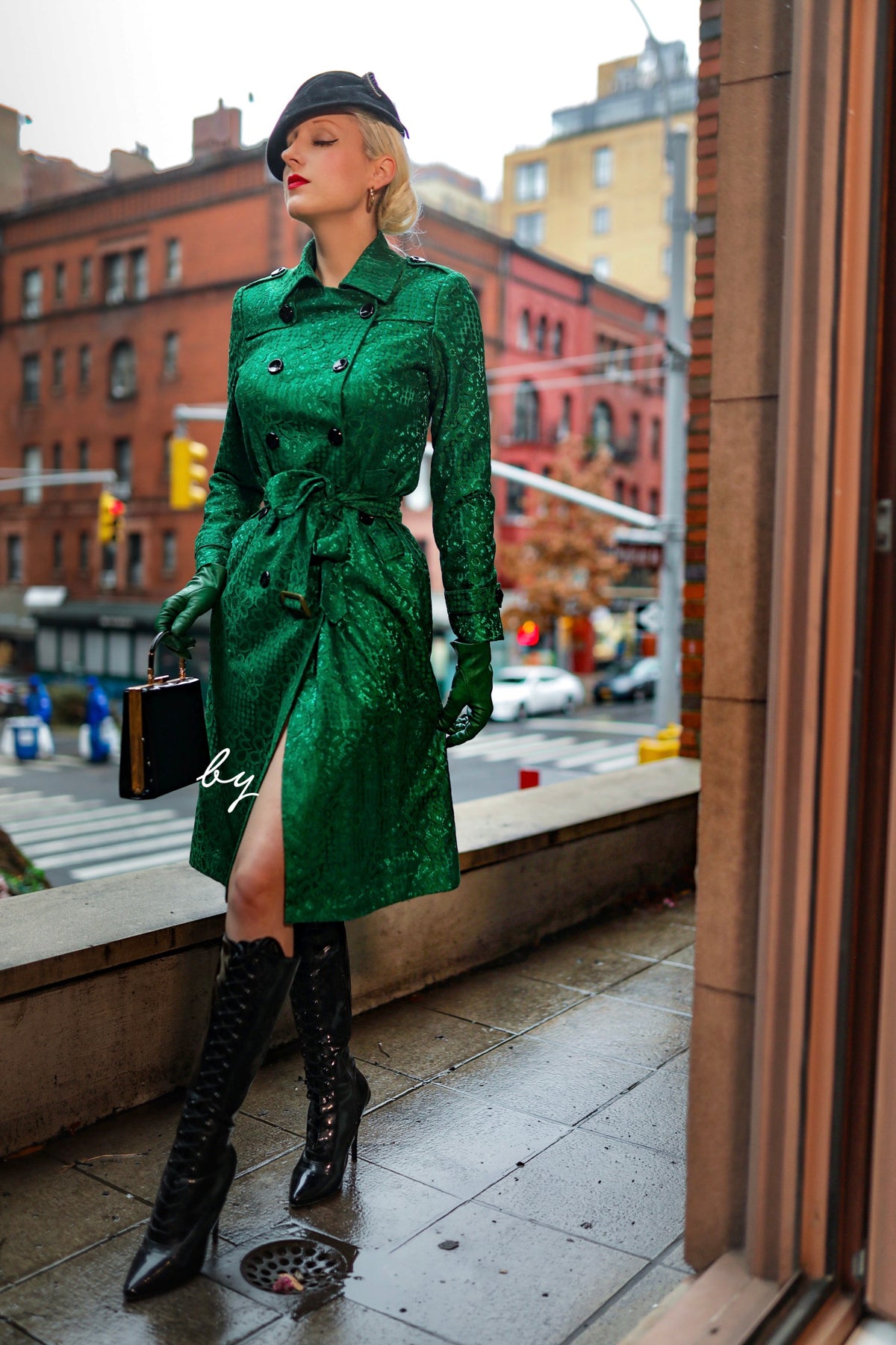 Lace trench - lace trench coat with satin lining - heartmycloset