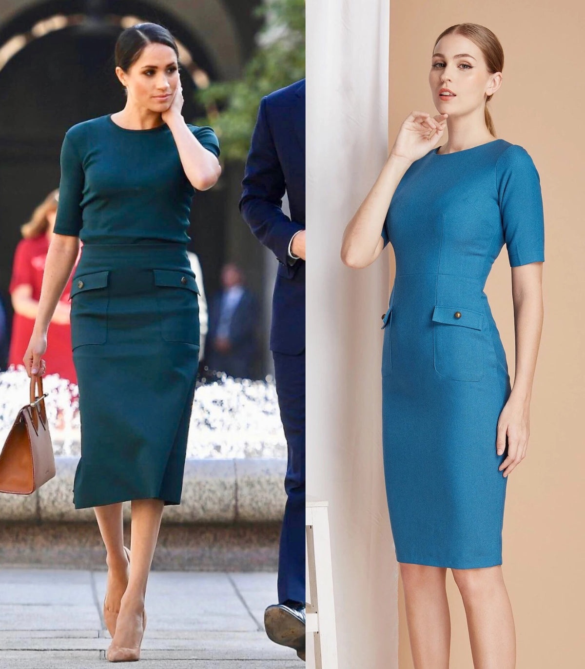 pocket dress - Meghan Markle inspired dress - heartmycloset