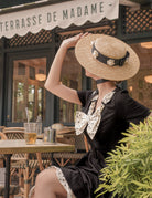 polkadot swing LBD - retro 50s dress - heartmycloset