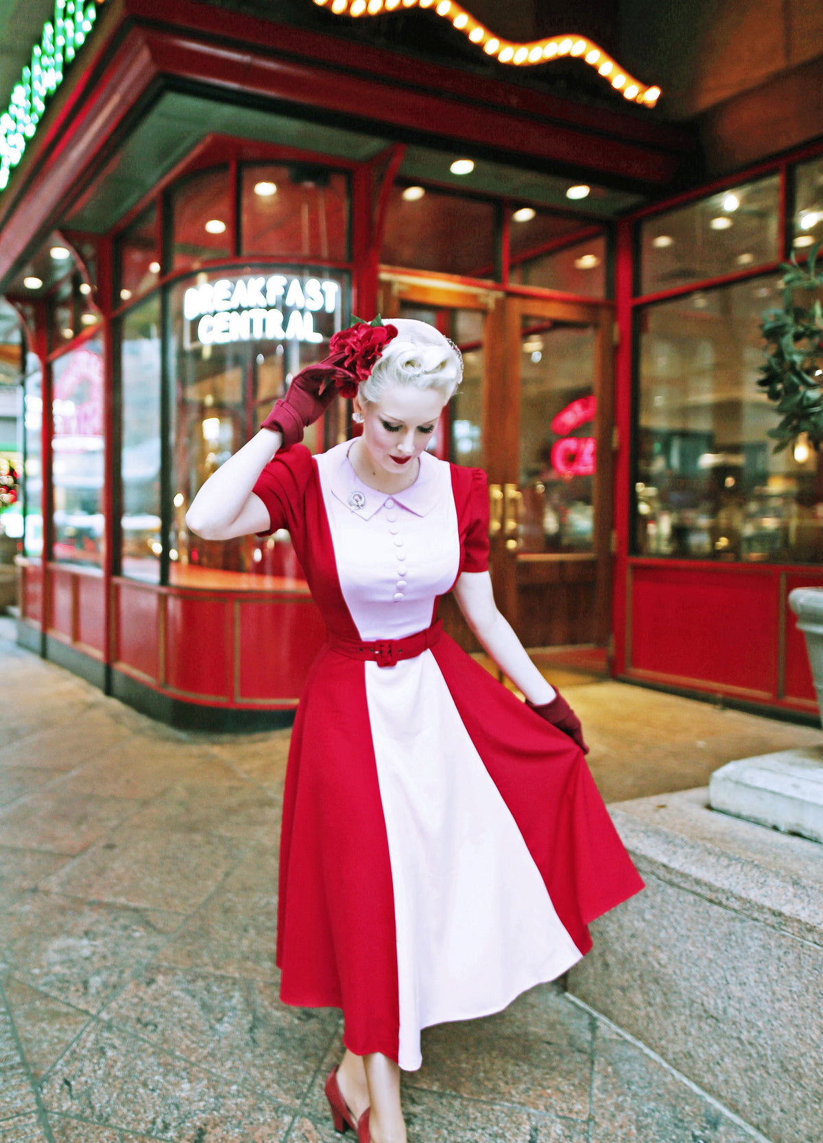 Jackie - 2 tone swing - 50s inspired dress - heartmycloset