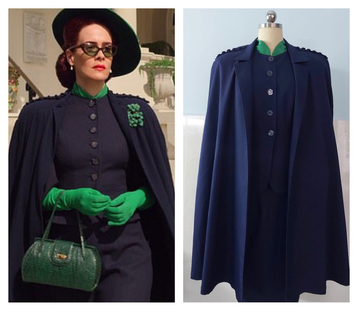 suit and cape - stunning 3 piece tv inspired outfit - heartmycloset
