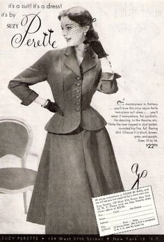 Aria - vintage 1950s suit with pencil skirt - heartmycloset