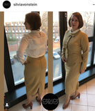 Judy - 1940s vintage suit pencil skirt buttons front - heartmycloset