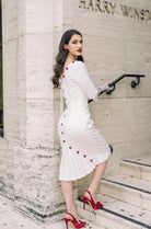 Deborah - pleated back pencil dress - heartmycloset