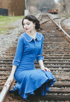 Joelle - vintage 1950s wiggle mermaid dress - heartmycloset