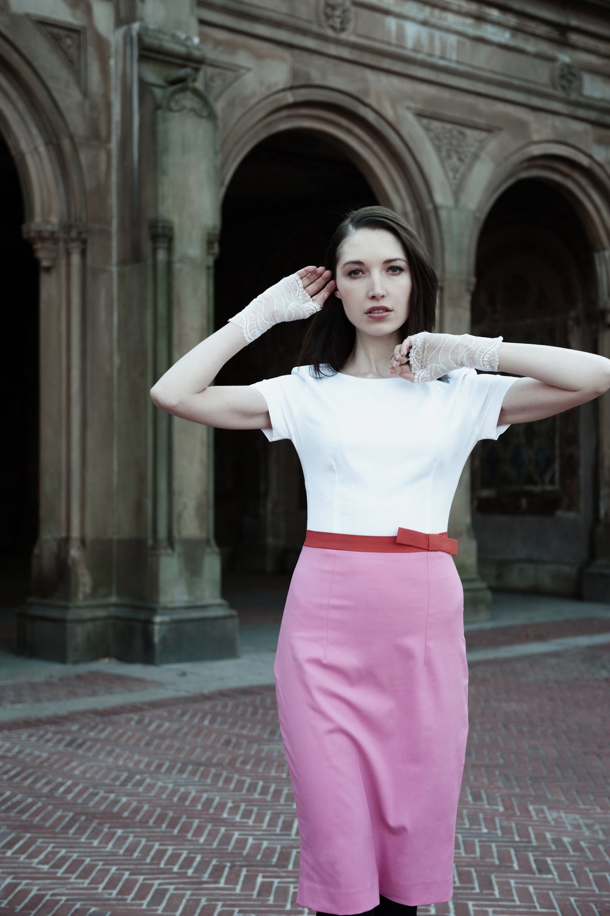 colorblock spring - 3 tone pencil dress - heartmycloset