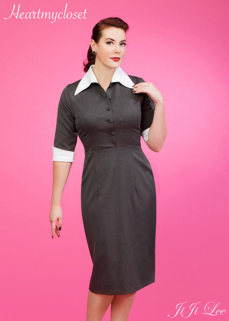 TARA - vintage classic wiggle dress - heartmycloset
