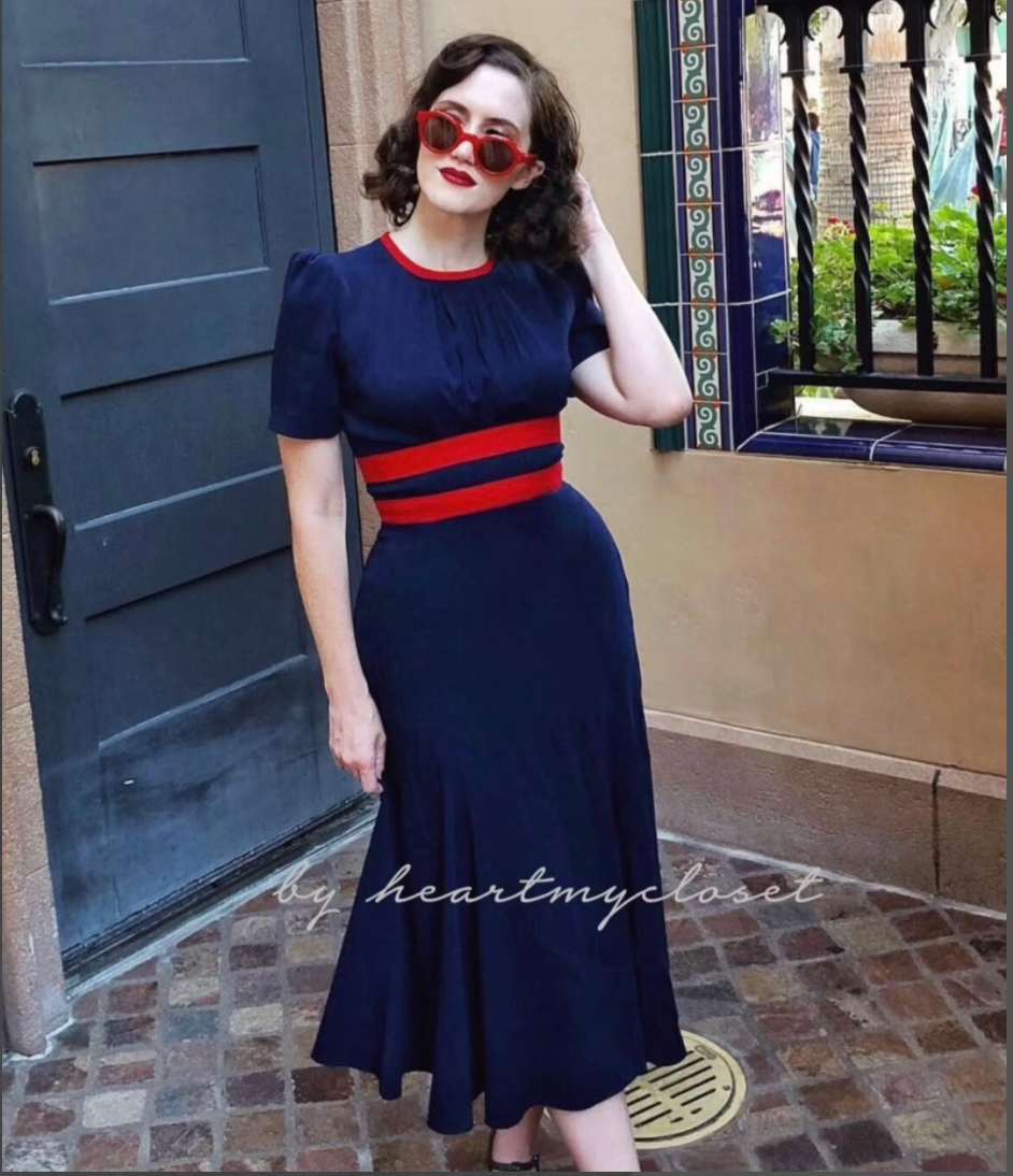 Agent carter - cosplay blue 50s dress - heartmycloset