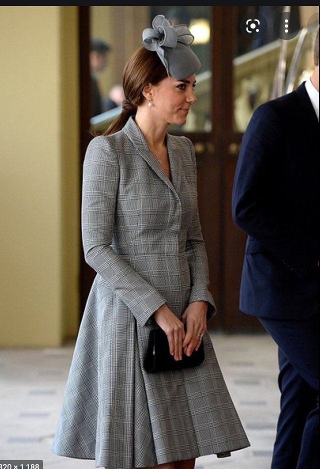 Kate Middleton grey dress size 10