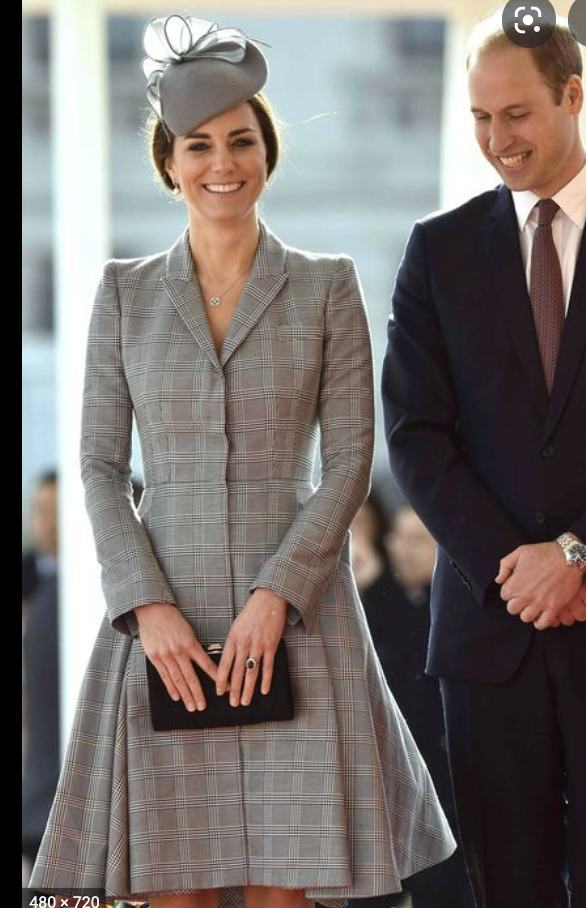 Kate Middleton grey dress size 10