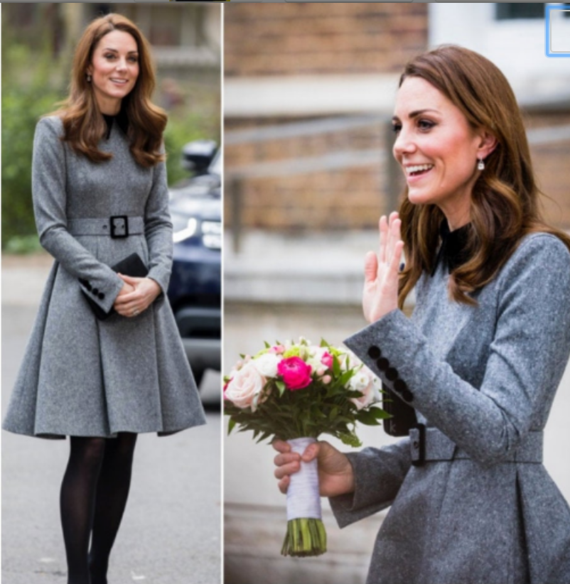 kate swing grey with velvet trim - heartmycloset