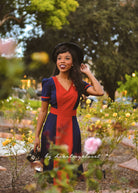 Agent carter - 2 tone cosplay 50s dress - heartmycloset