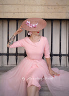 ROSE pencil dress + TULLE skirt wrap - heartmycloset