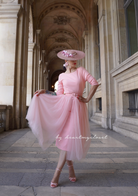 ROSE pencil dress + TULLE skirt wrap - heartmycloset