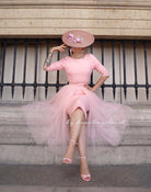 ROSE pencil dress + TULLE skirt wrap - heartmycloset