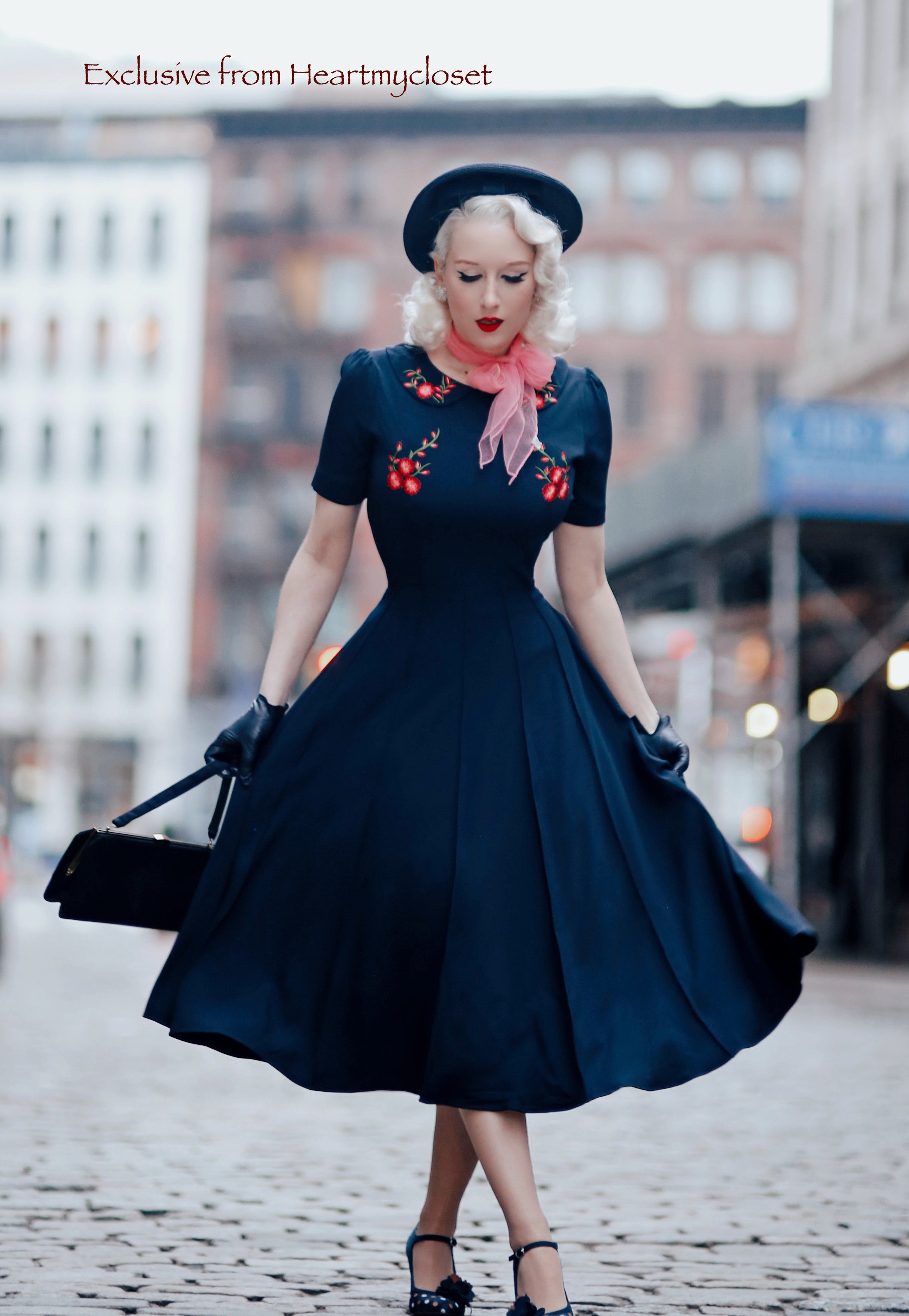Fiona - Stunning Embroidered Vintage Dress | HeartMyCloset heartmycloset Fiona - Stunning Embroidered Vintage Dress | HeartMyCloset heartmycloset