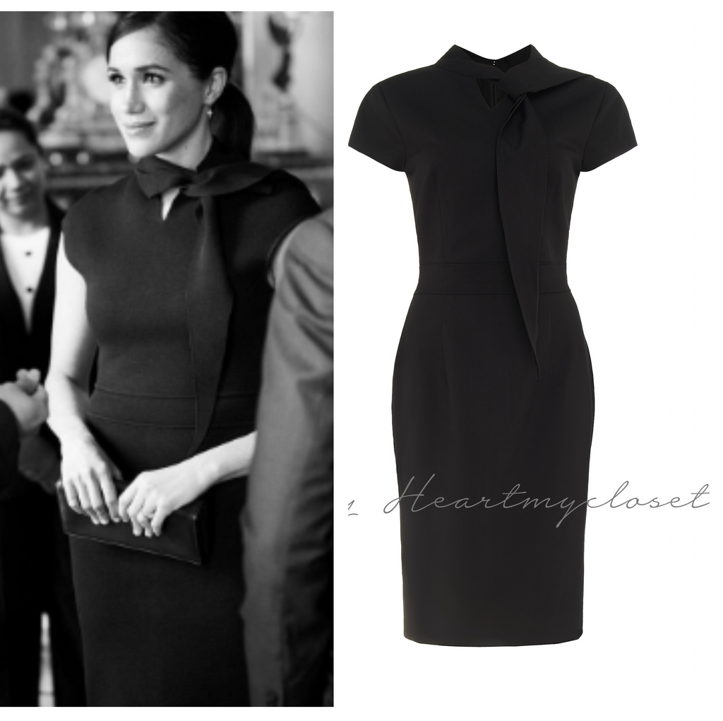 LBD with ties - Meghan Markle inspired dress - heartmycloset