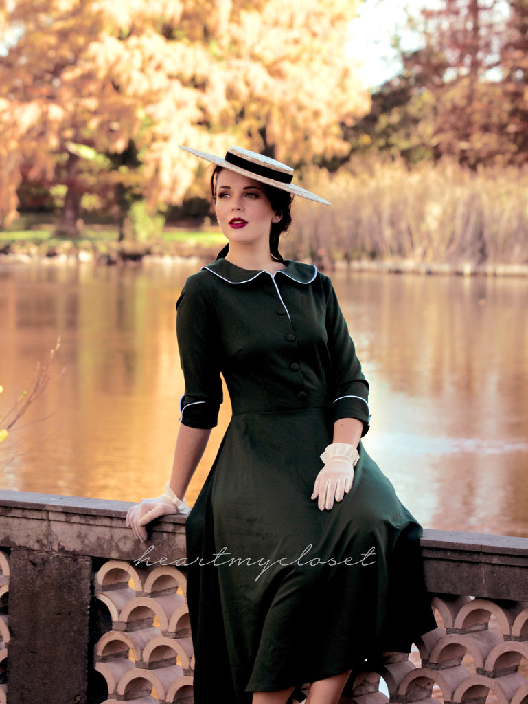 Joelle-2 - vintage 1950s swing dress