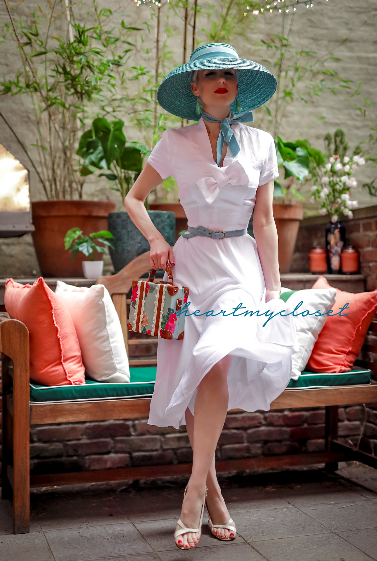 Rita (in crepe satin) - Marilyn Monroe dress with bow - heartmycloset