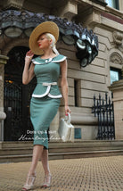 Doris - vintage 1950s suit with pencil skirt - heartmycloset