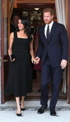 Duchess Meghan Markle Square Neck Midi Dress - heartmycloset