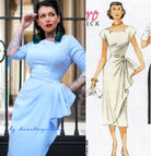 EVE- vintage draped 1950s inspiration - heartmycloset