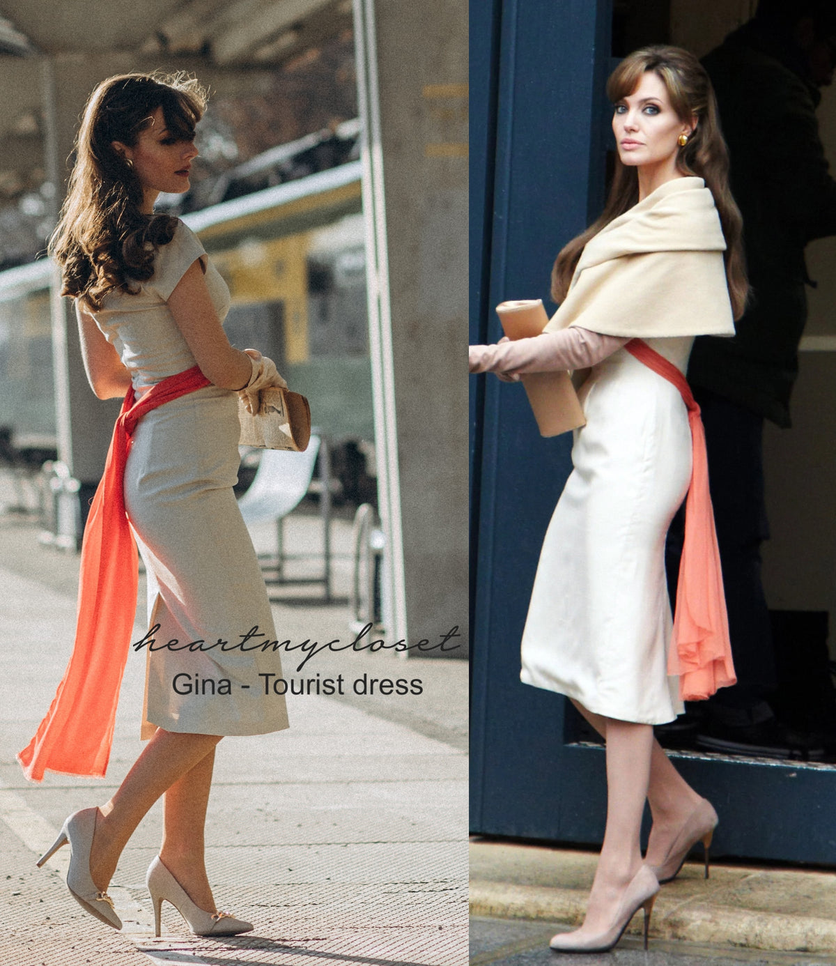 Gina - The Tourist dress - movie inspired pencil dress - heartmycloset
