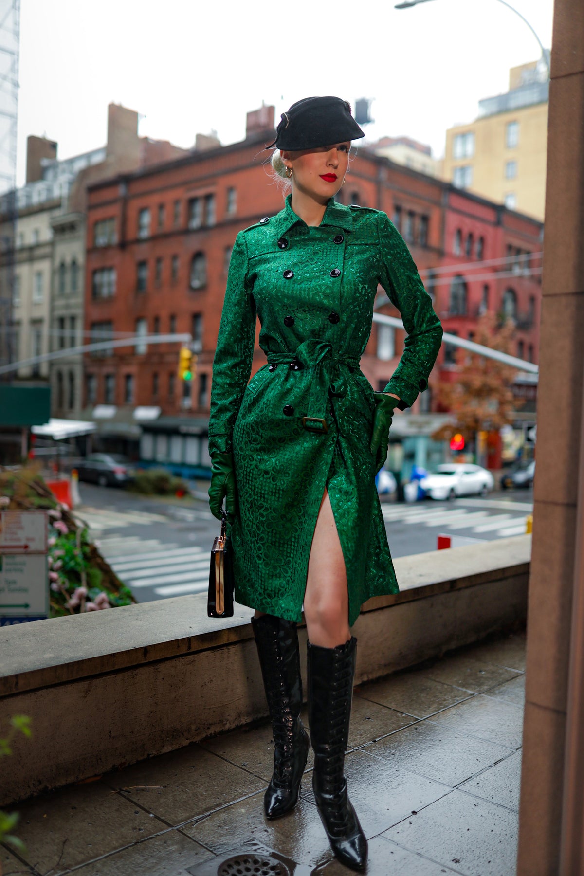 Lace trench - lace trench coat with satin lining - heartmycloset