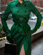 Lace trench - lace trench coat with satin lining - heartmycloset
