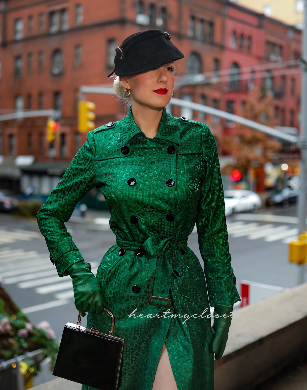 Lace trench - lace trench coat with satin lining - heartmycloset