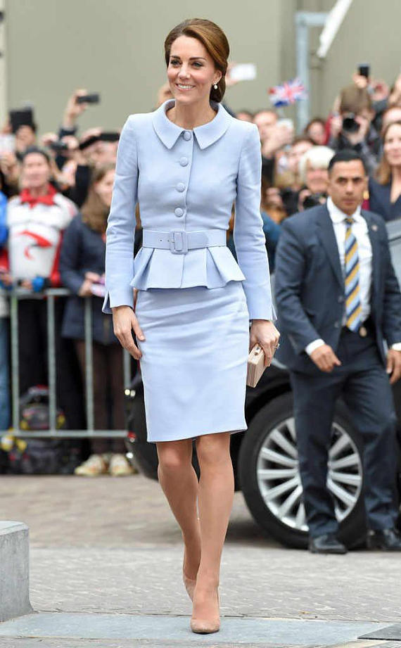 pale blue pencil dress - Kate Middleton inspired - heartmycloset
