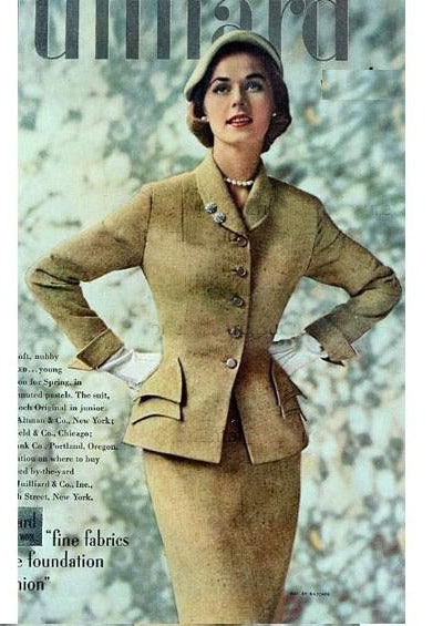 Julie - vintage 1950s suit with pencil skirt - heartmycloset