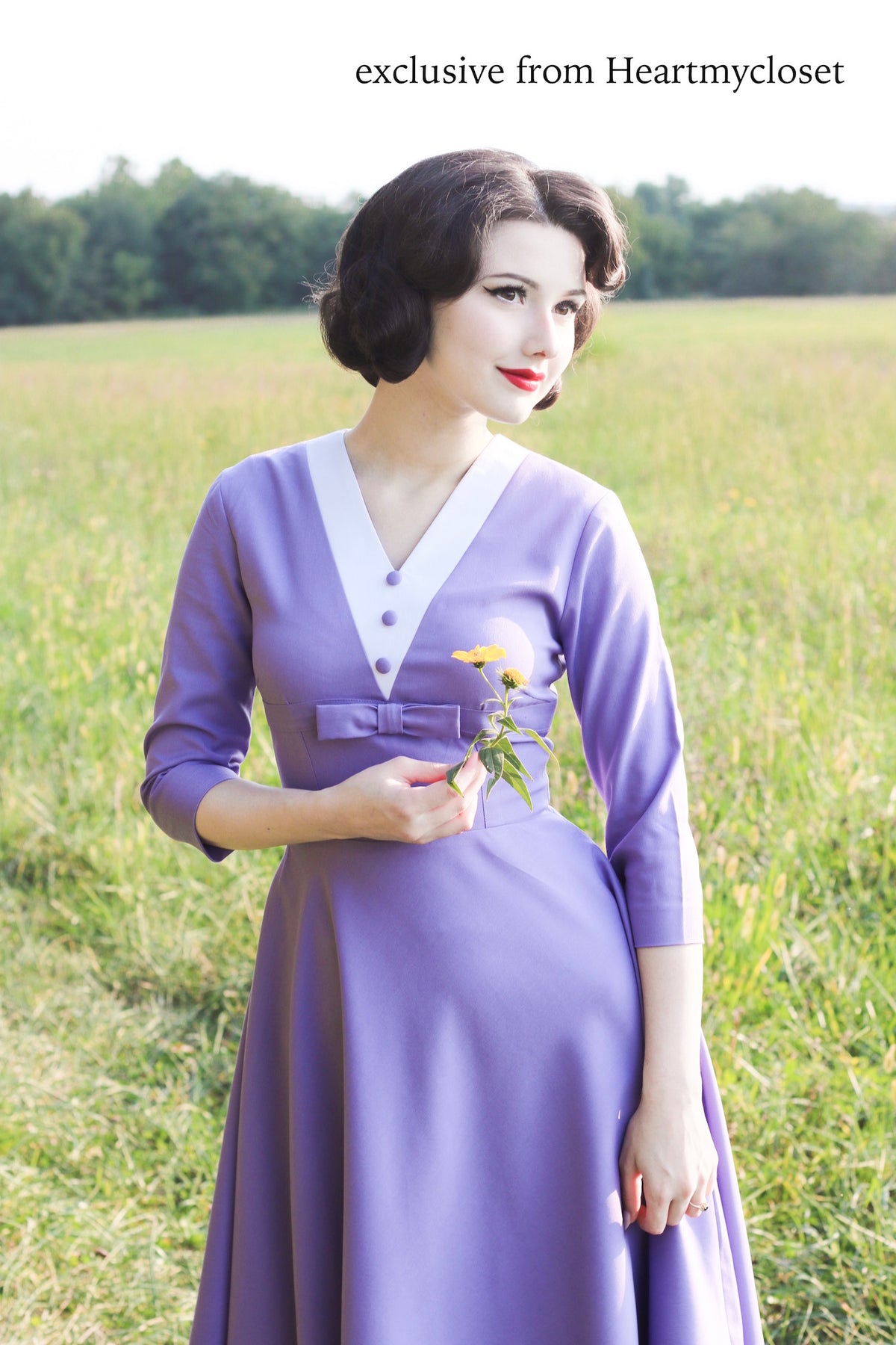 Agent Carter - purple dress 50s - heartmycloset
