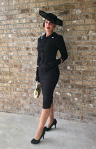 SOPHIA - vintage 1950s suit with pencil skirt - heartmycloset