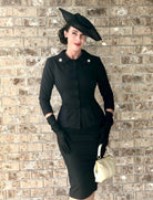 SOPHIA - vintage 1950s suit with pencil skirt - heartmycloset
