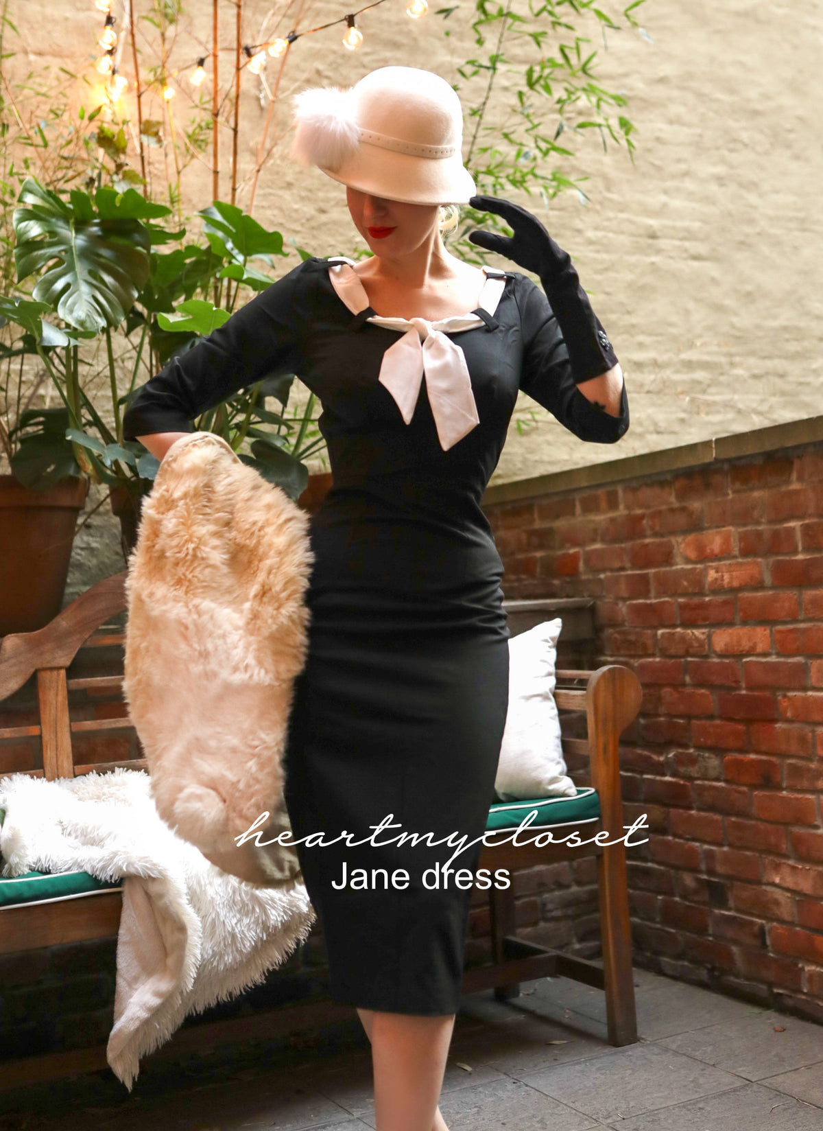 JANE - retro vintage dress pencil - heartmycloset