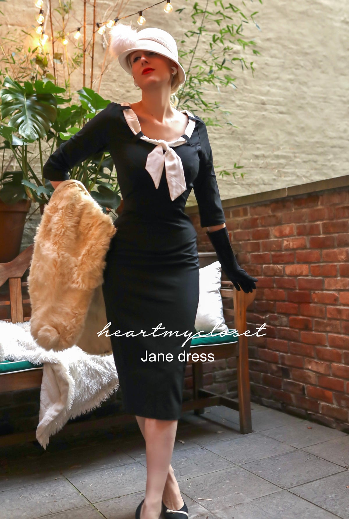 JANE - retro vintage dress pencil - heartmycloset