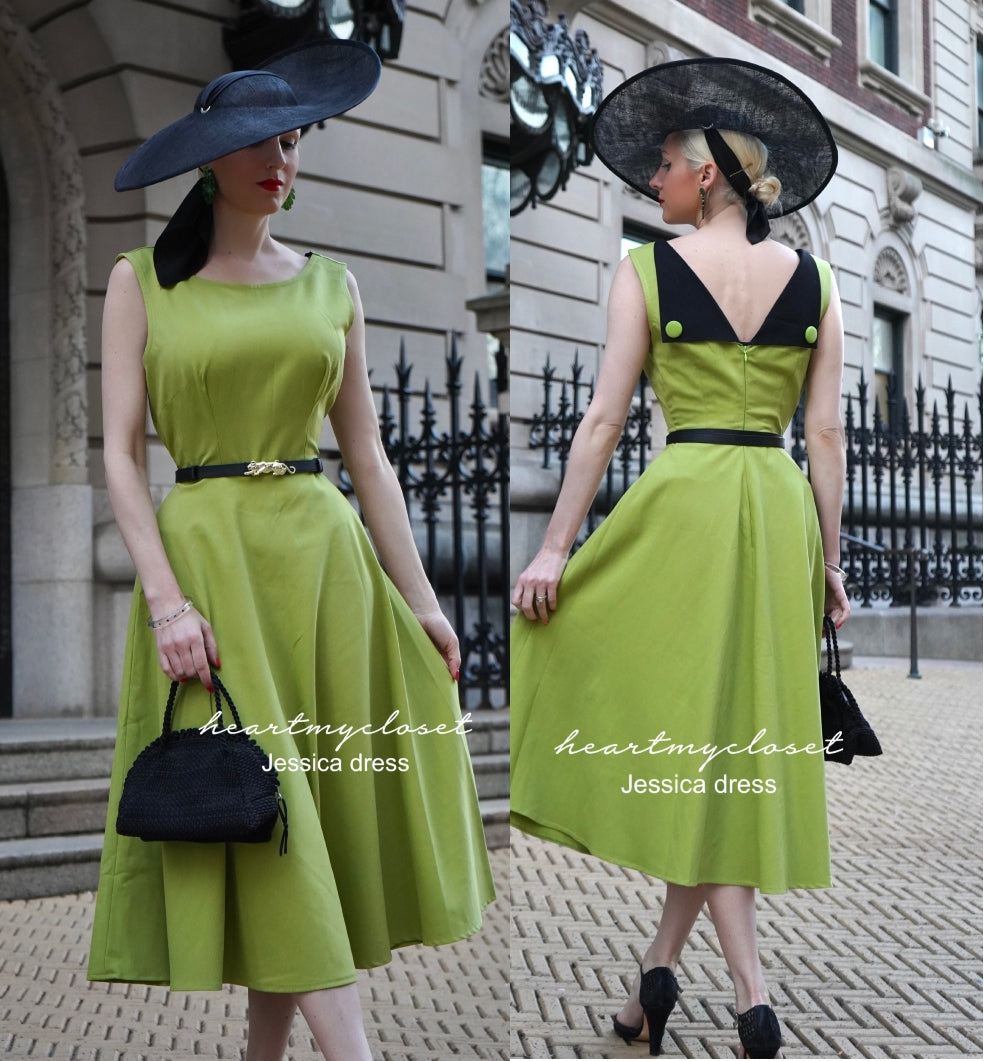 Jessica - vintage inspired swing dress 1950s - heartmycloset