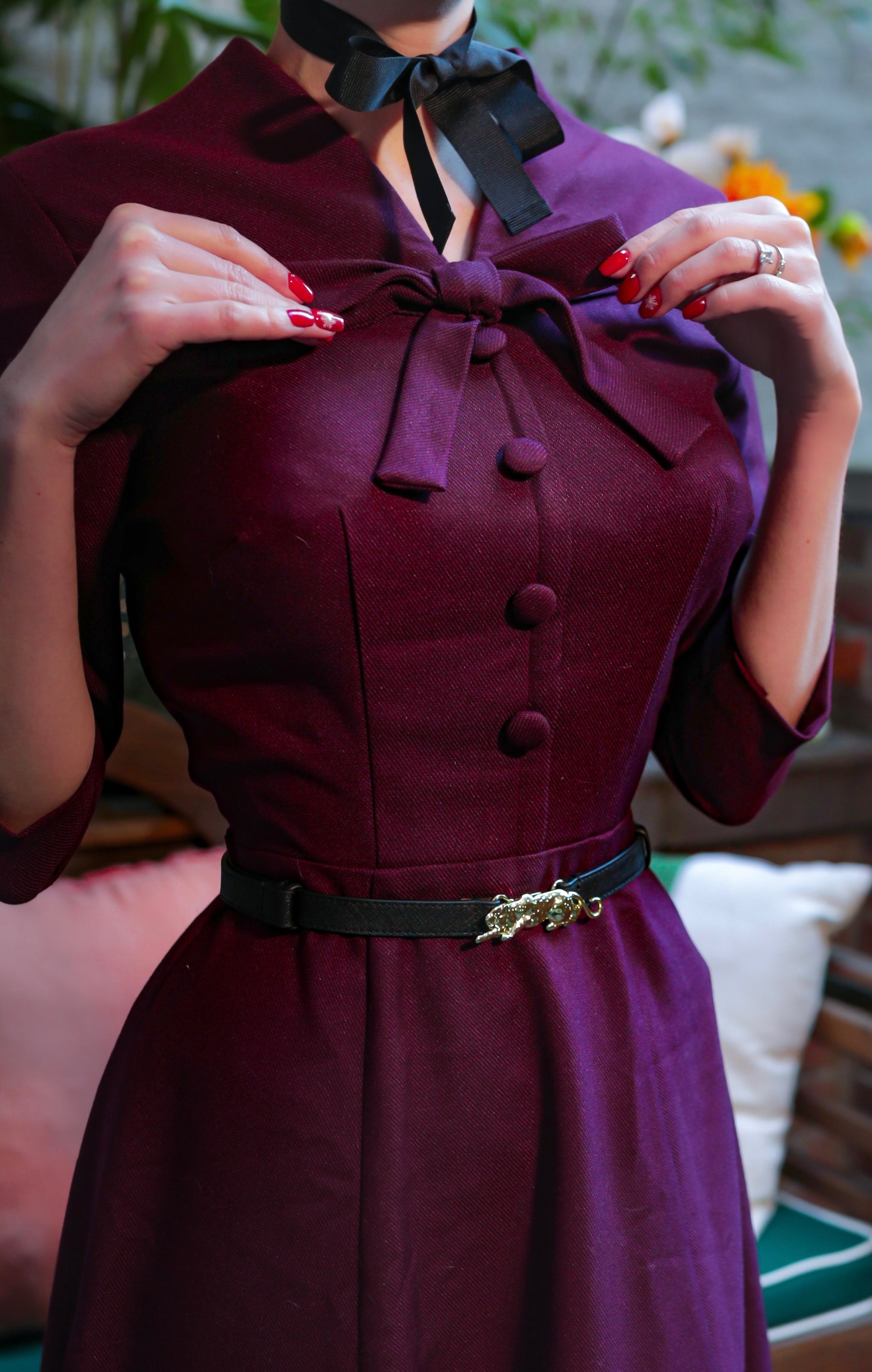 Willow with leopard belt