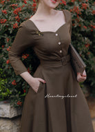 Bella - Swing houndstooth dress - heartmycloset