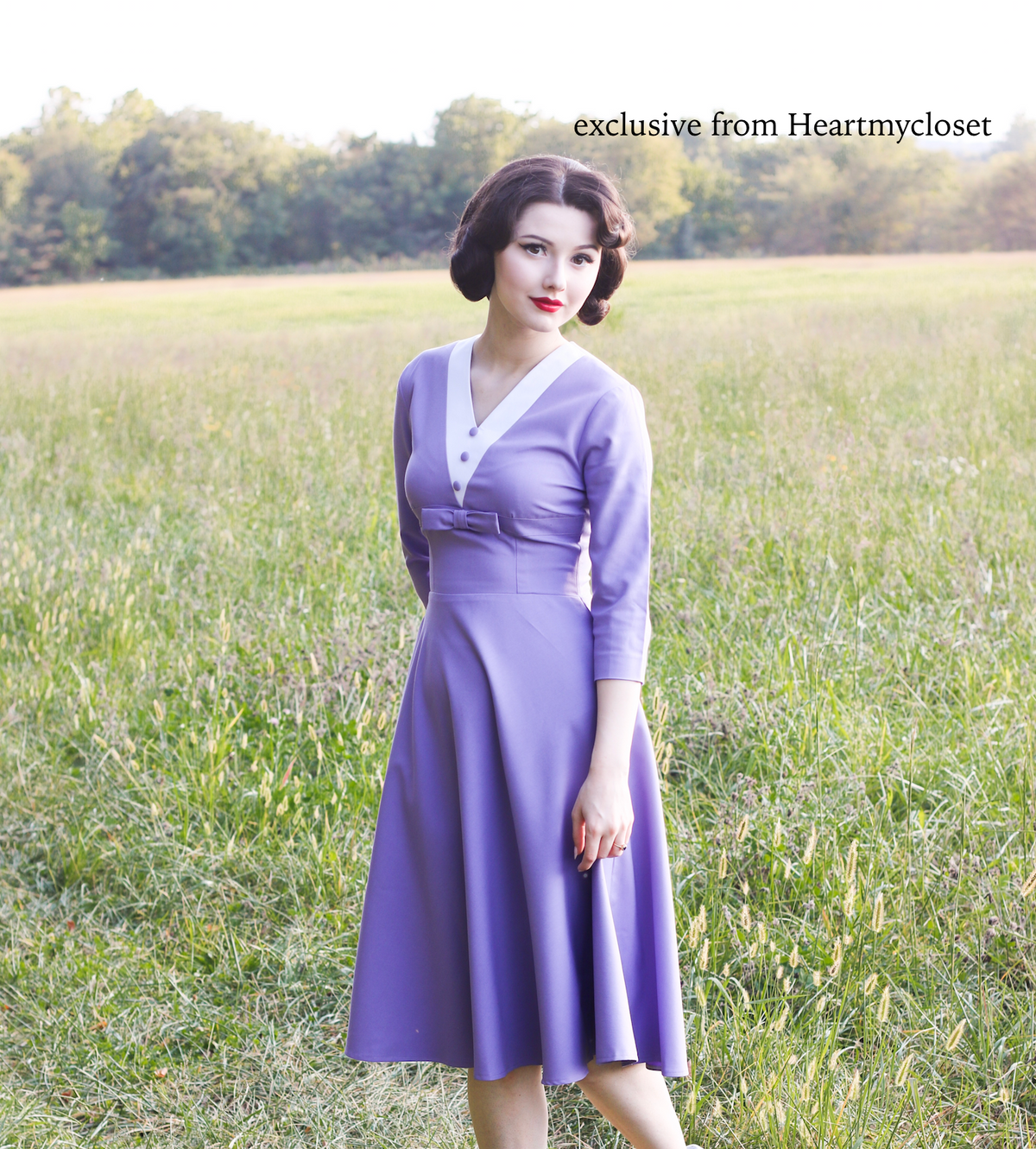Agent Carter - purple dress 50s - heartmycloset