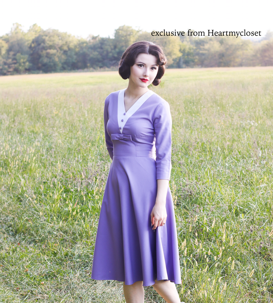 Agent Carter - purple dress - heartmycloset