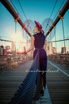 Audrey Hepburn style dress with sash - heartmycloset